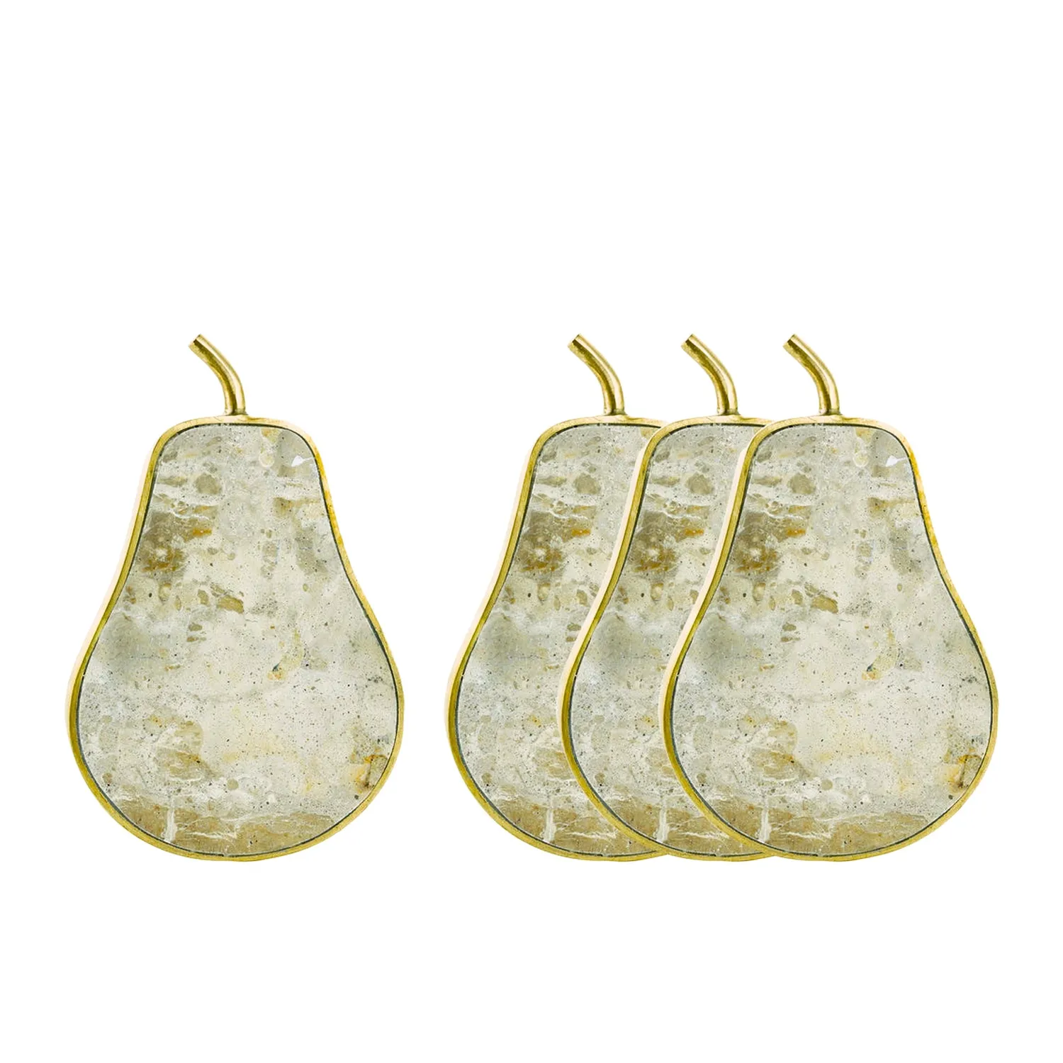 Godinger Brown Marble Pear bordskånere brun marmor