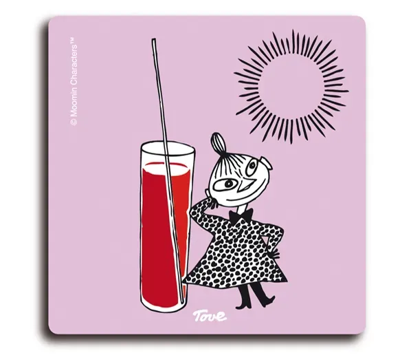 Opto Design Moomin Lemonade glasbrik 9x9 cm birkefiner