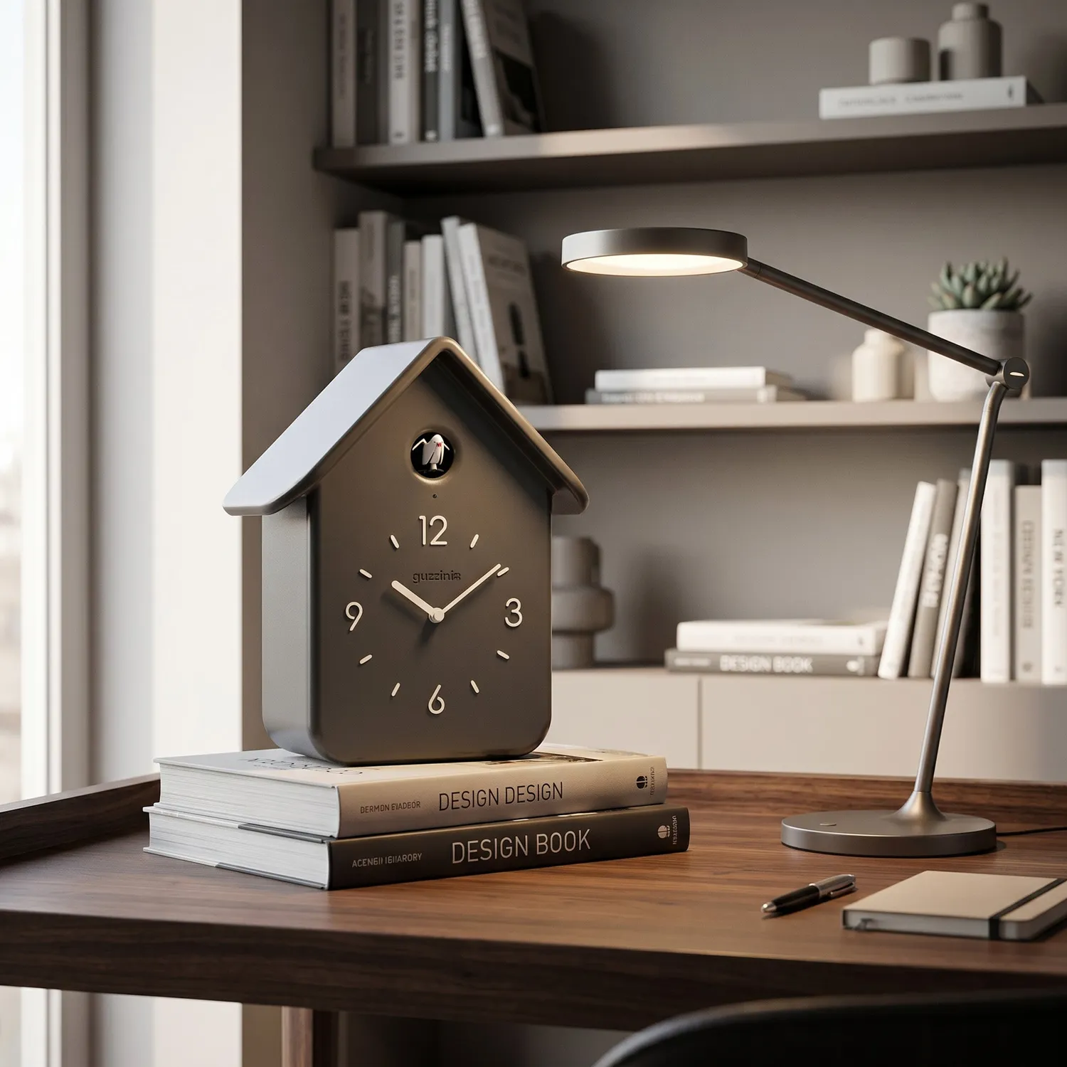 Guzzini Home QQ gøgeur med pendul koksgrå