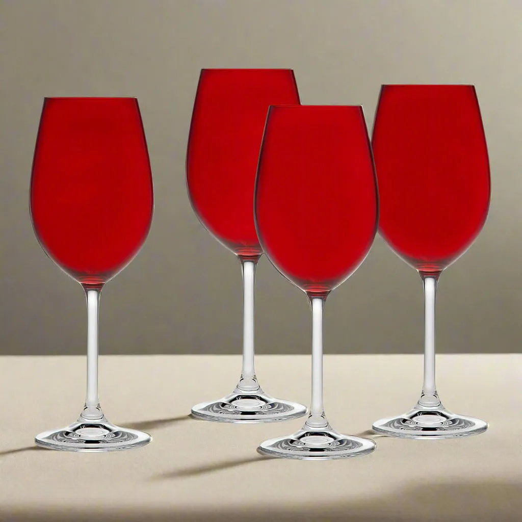 Godinger Meridian vinglas rød 4 stk 12 oz krystal