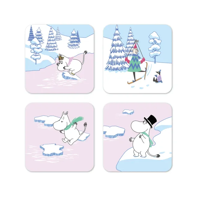Opto Design Mumin Winter 2022 bordskånere 4-pak vinter