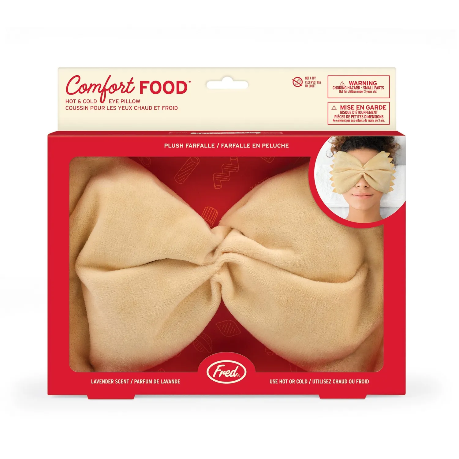 Fred Comfort Food øjenpude farfalle lavendel
