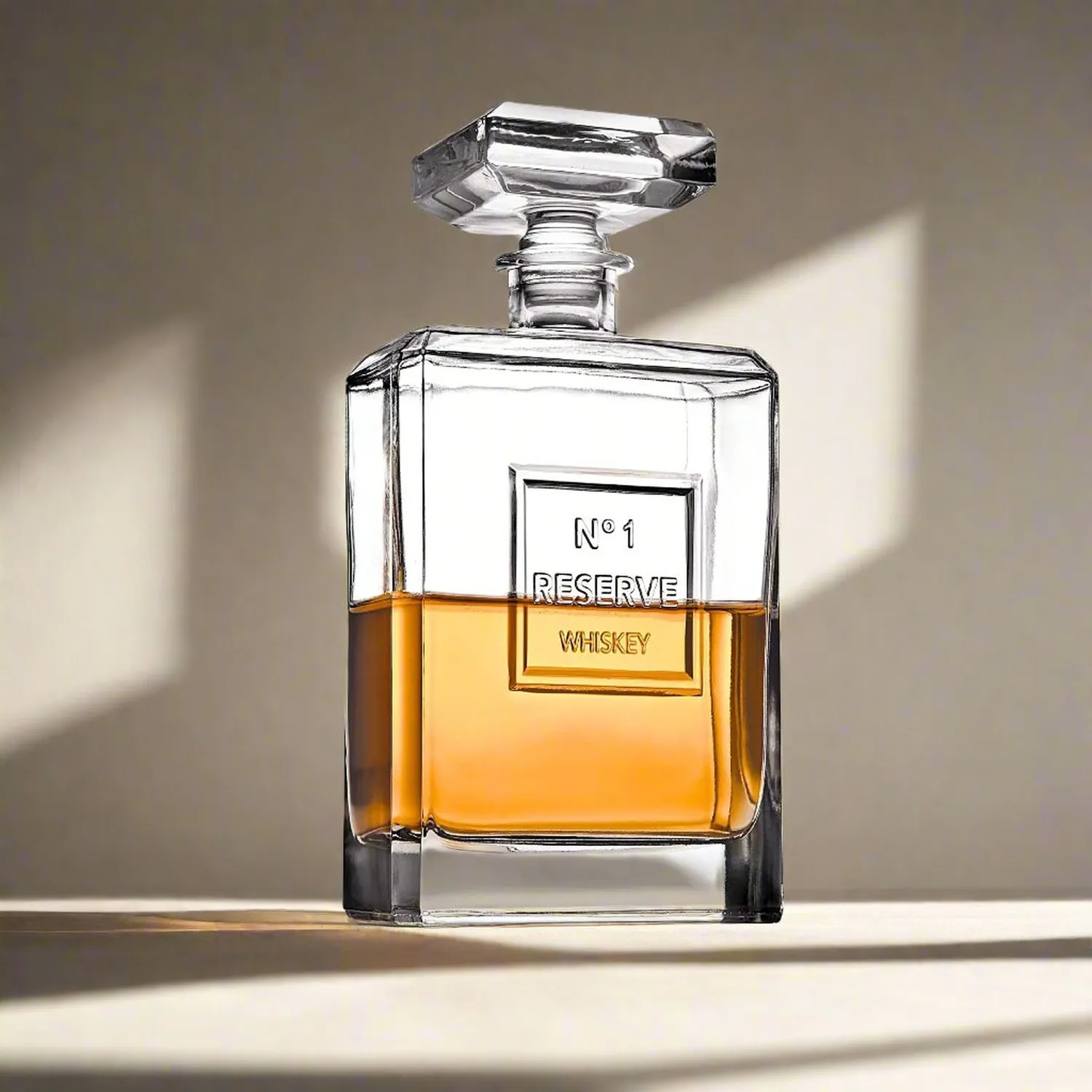 Godinger Reserve whiskykaraffel klar krystal