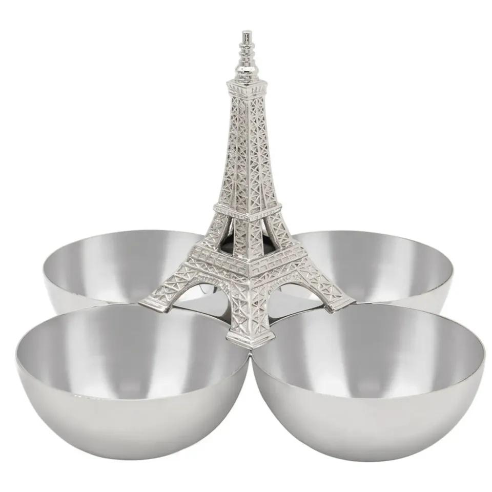 Godinger Eiffel Tower serveringsskål stål 21 cm