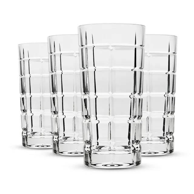 Godinger Radius highball glas 4 stk 13 oz klar