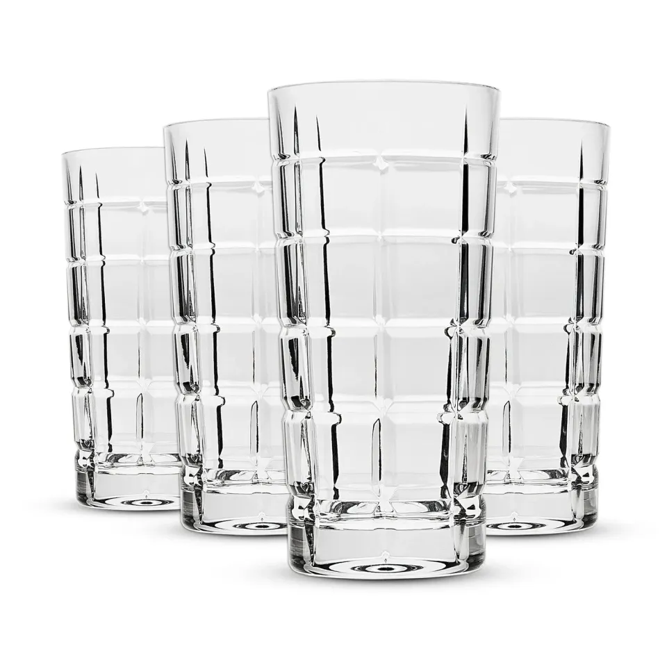 Godinger Radius highball glas 4 stk 13 oz klar