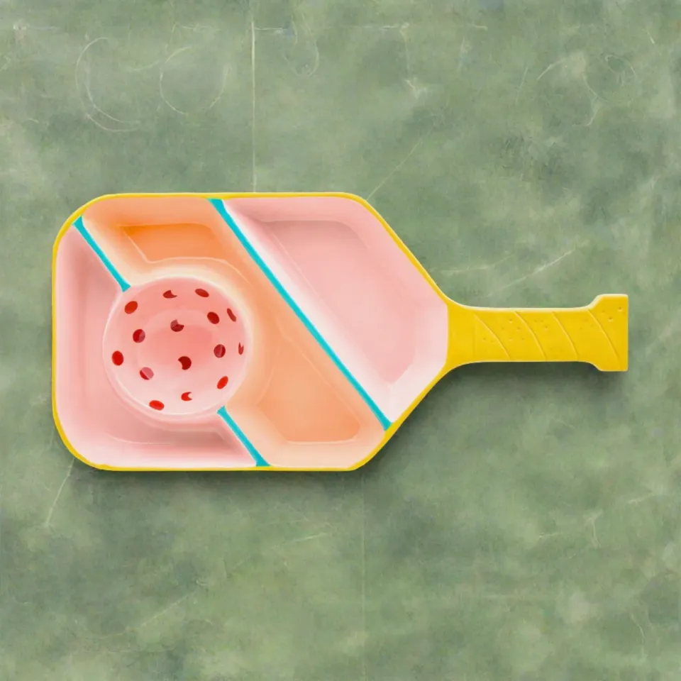 Godinger League chip dip fad porcelæn paddle