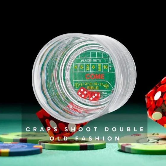 Godinger Craps Shoot Double Old Fashion whiskyglas 10oz