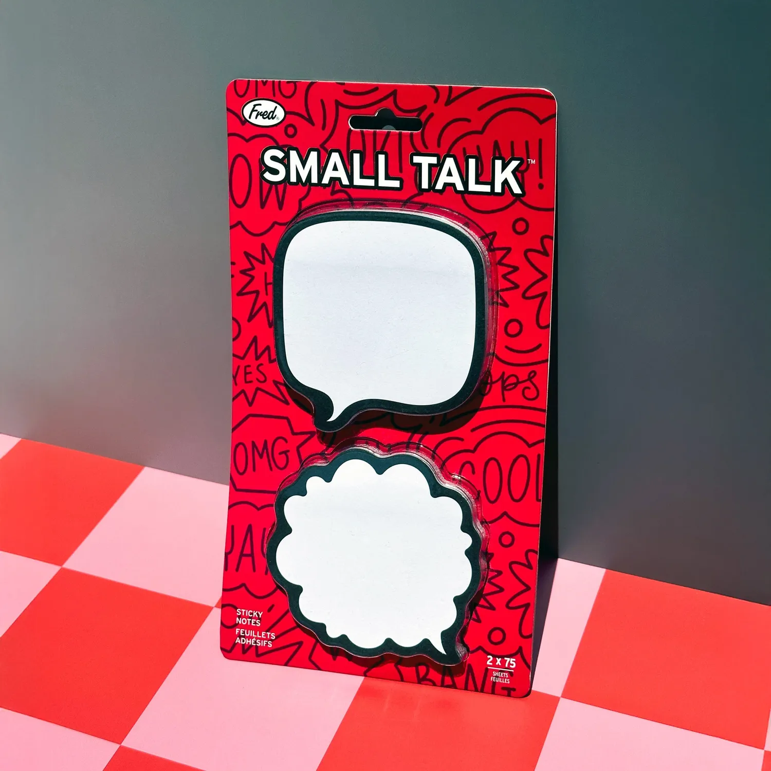 Fred Small Talk sticky notes 2x75 taleboble