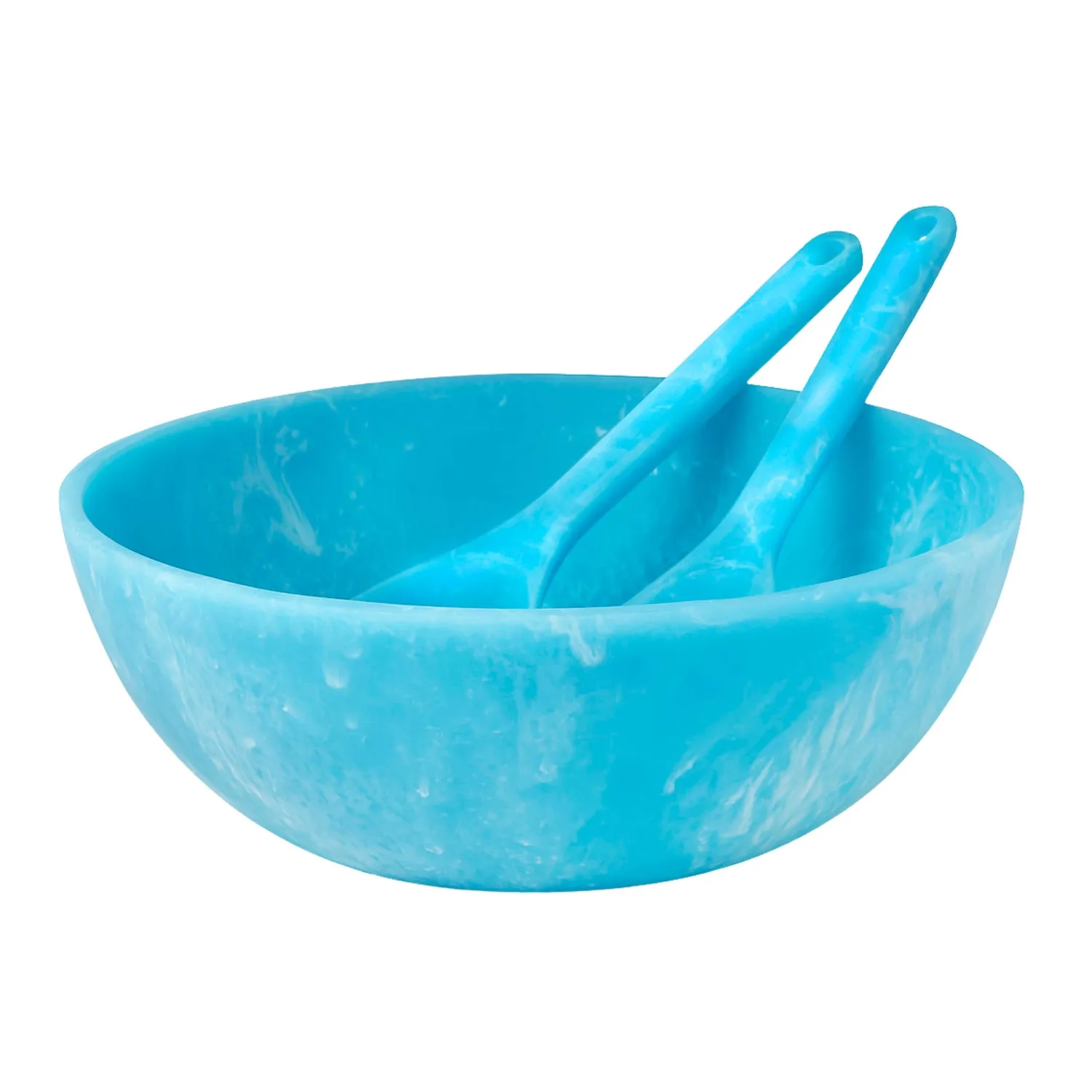 Godinger Lucente salatbestik matblå resin 2 dele