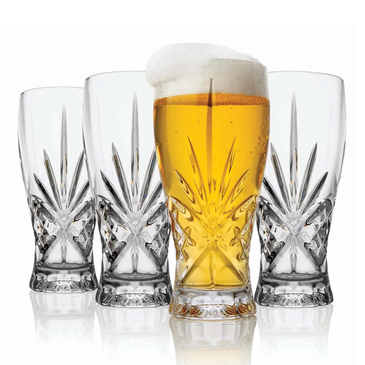 Godinger Dublin Pint Glas Krystal 4 stk 18oz