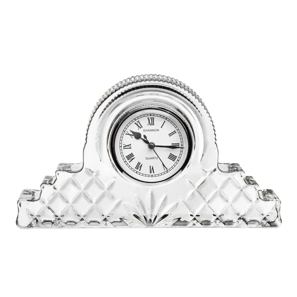 Godinger Dublin Crystal Mantle Clock bordur krystal