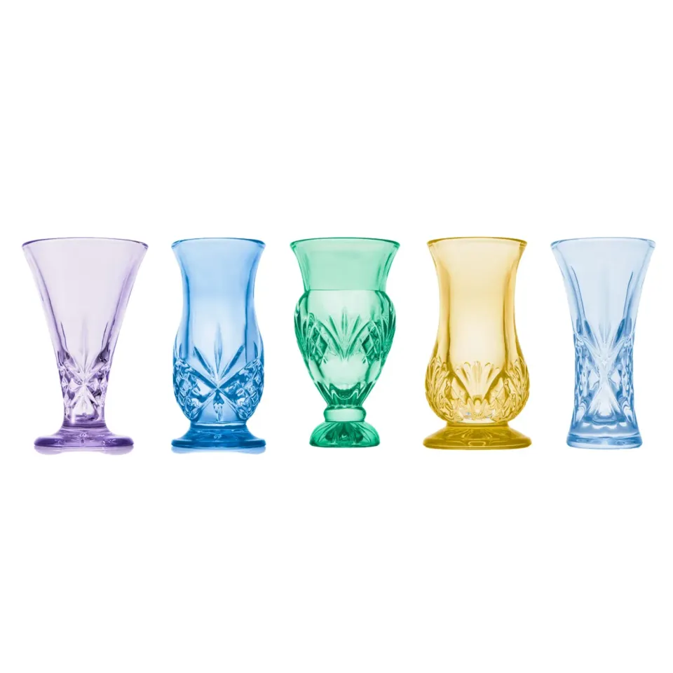 Godinger Dublin Spring Bud vase 5 stk farvet