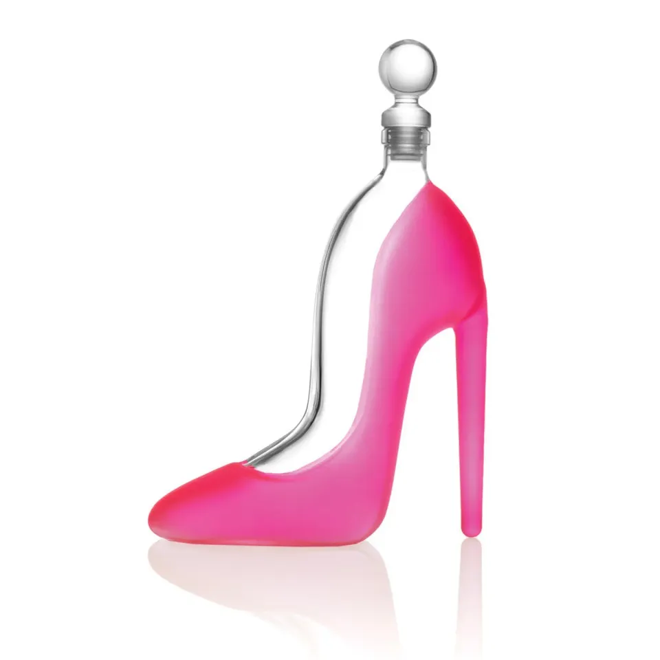 Godinger Runway Pink High Heel dekanter 22oz pink