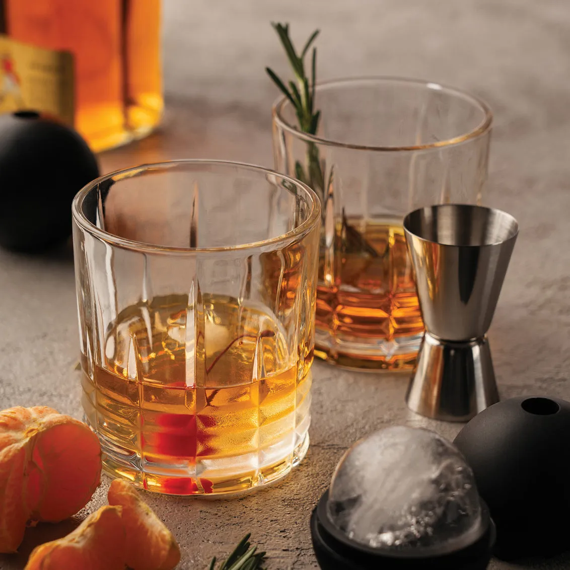 Godinger Whiskey & Rye whiskysæt 4 dele krystal