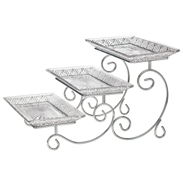 Godinger Dublin etagere krystal 3 etager 40 cm