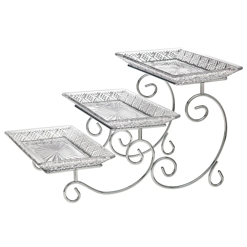 Godinger Dublin etagere krystal 3 etager 40 cm