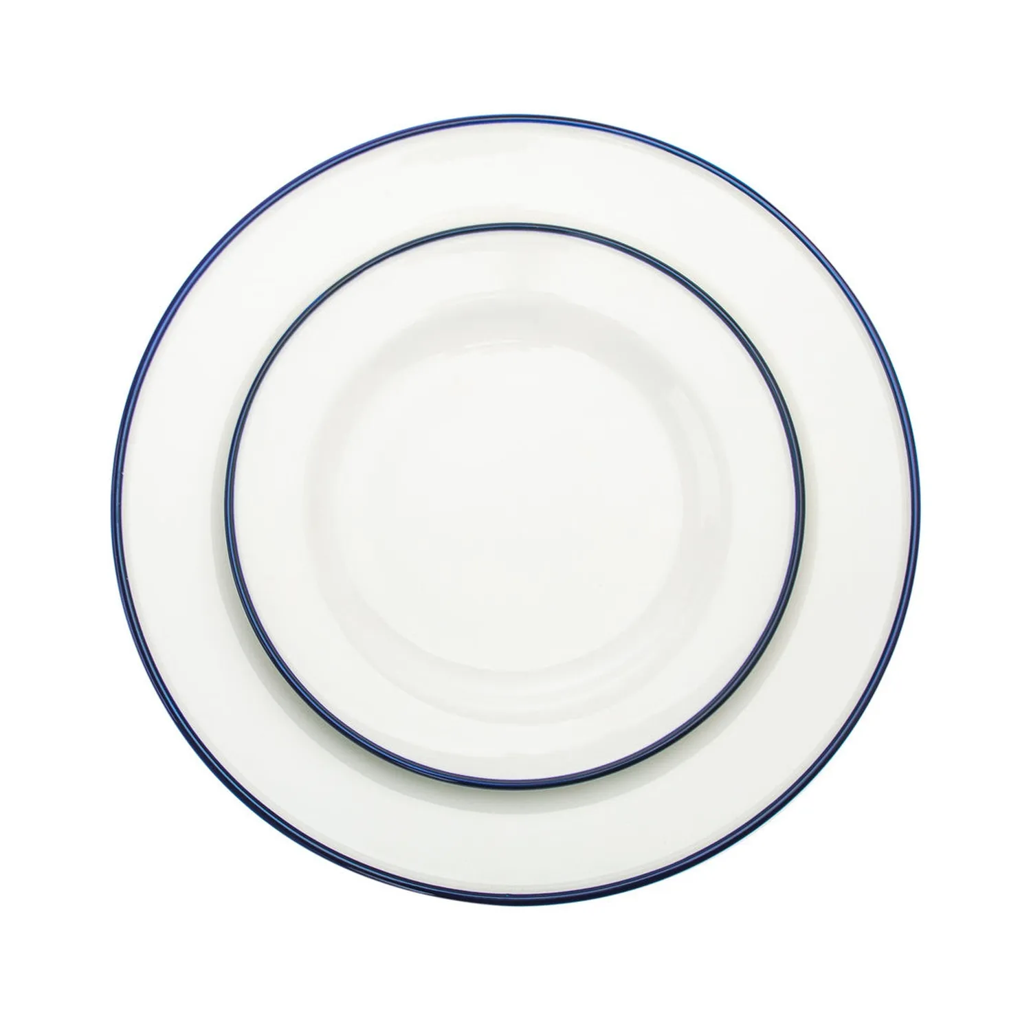 Godinger Bistro Blue Rim spisestel 16 dele porcelæn