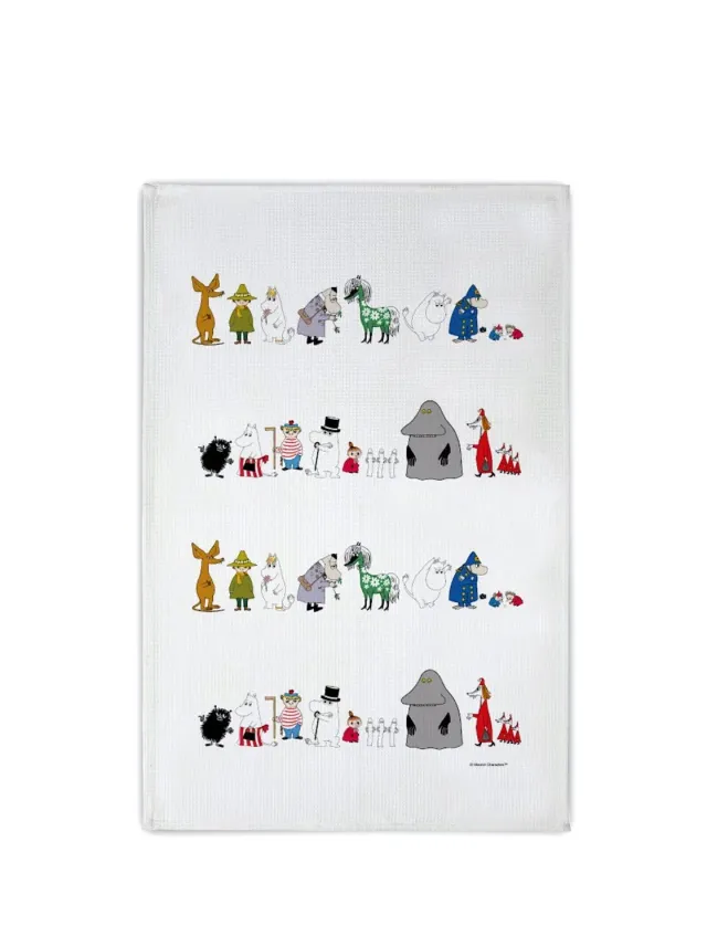 Opto Design Moomin viskestykke 70x50 cm hørbomuld
