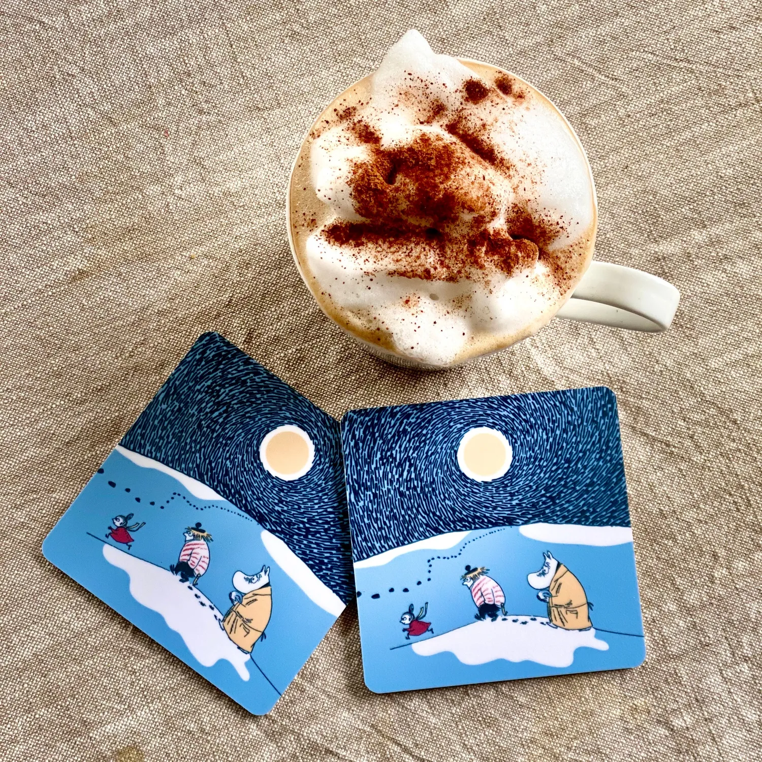 Opto Design Moomin Winter 2021 bordskånere 4-pak 9 cm