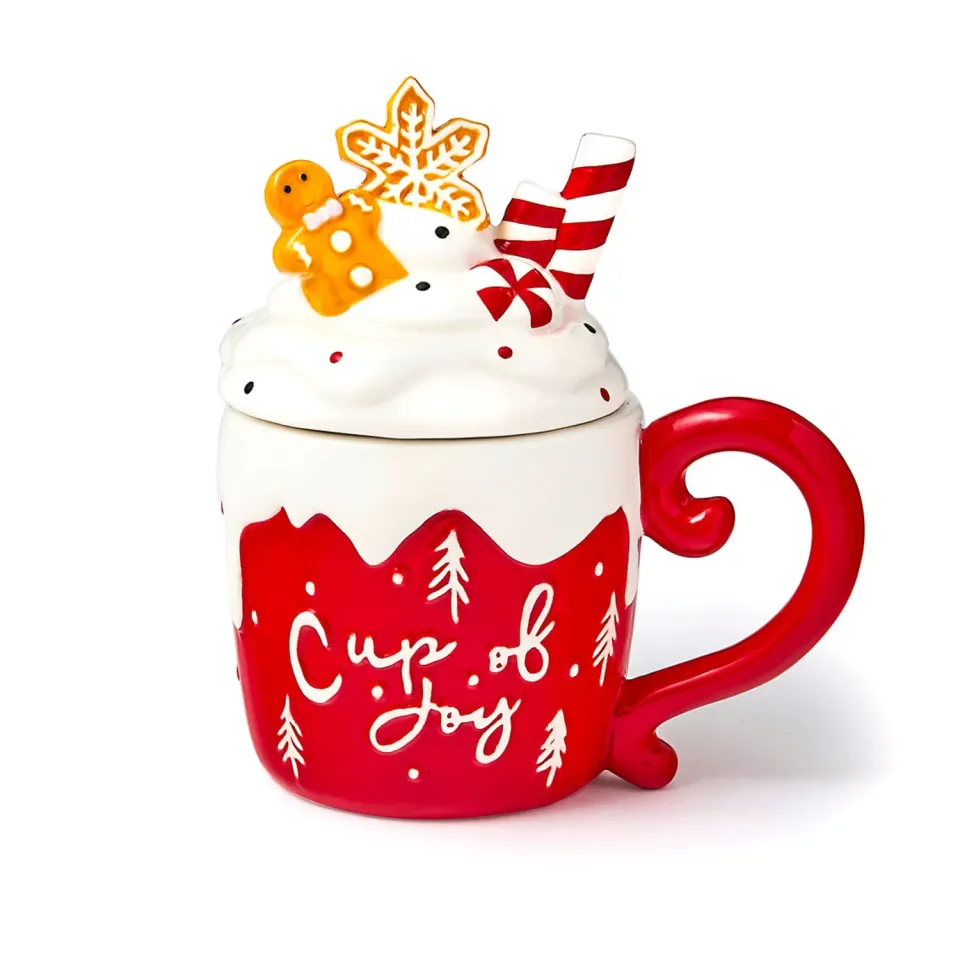 Godinger Christmas Cup of Joy krus 15,5 oz hvid jul