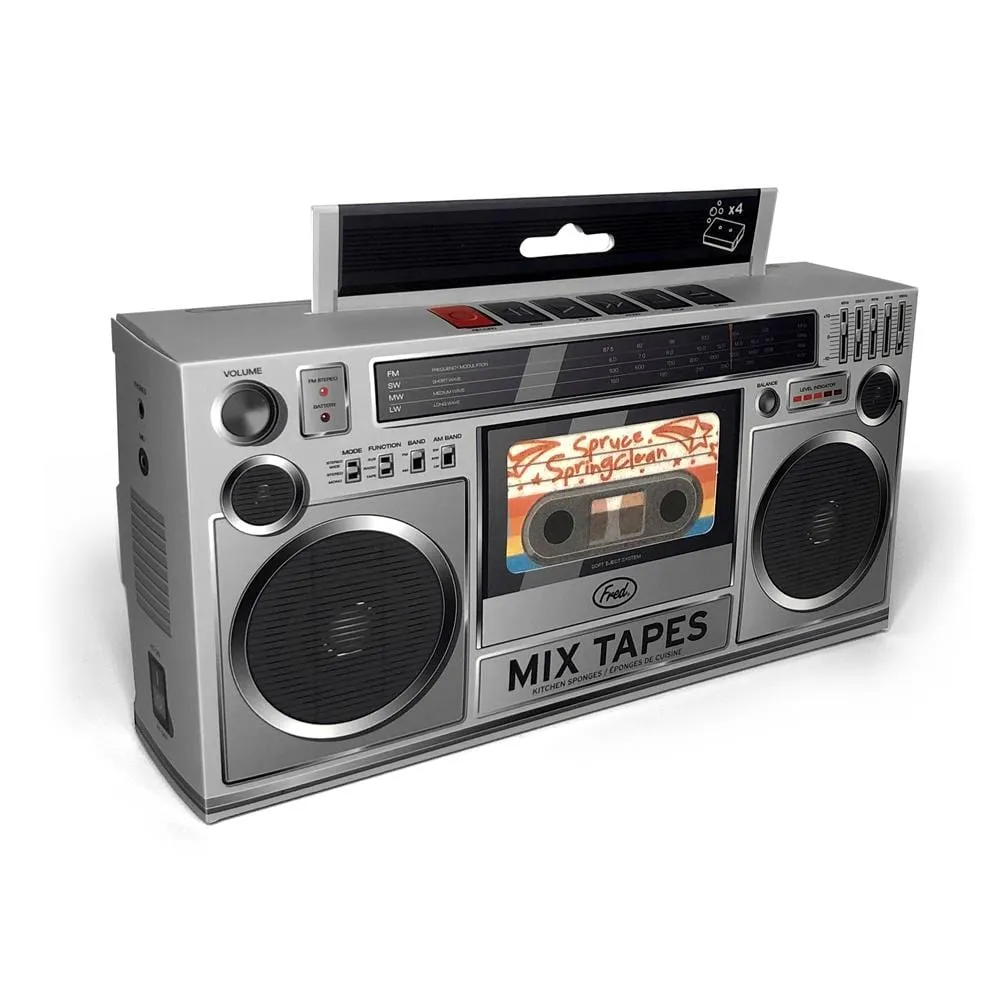 Fred Mix Tapes opvaskesvampe 4-pak kassette