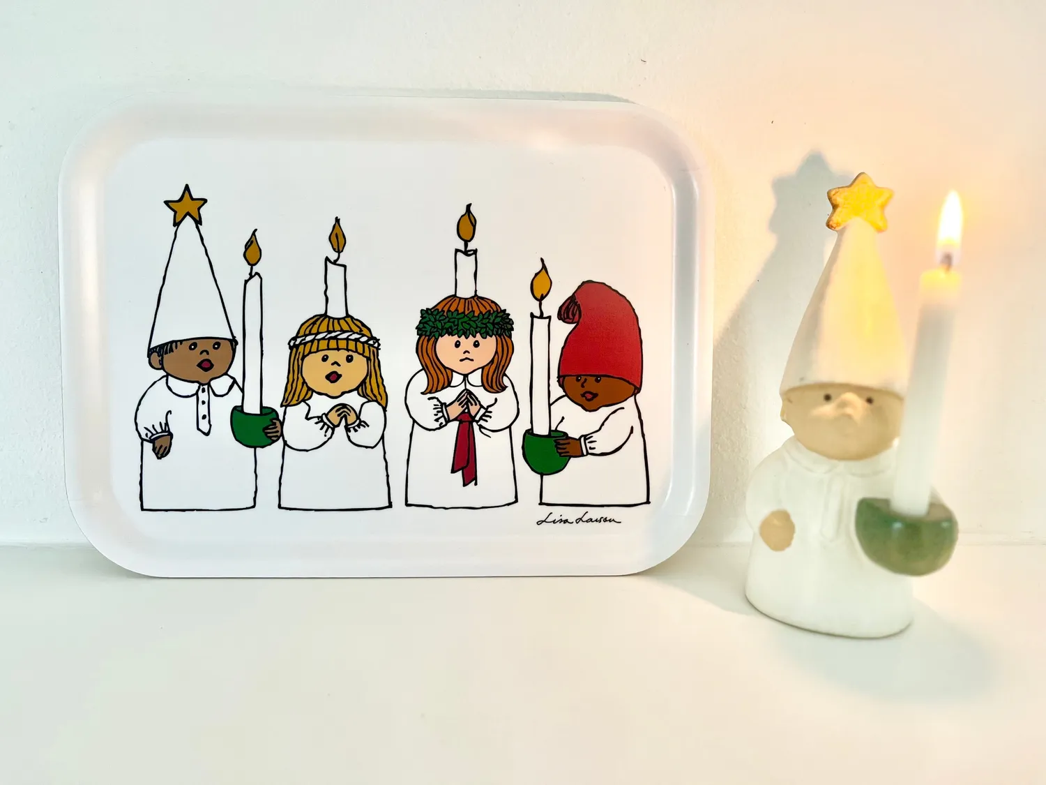 Opto Design Lucia Vit serveringsbakke 27x20 cm hvid